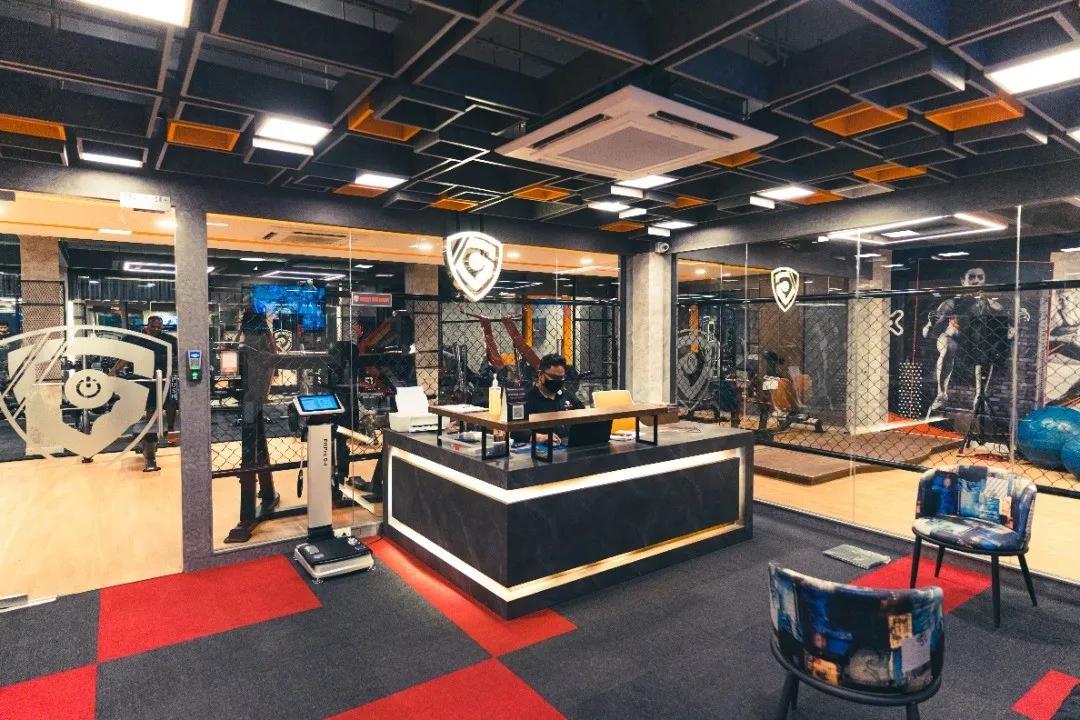 Reception and club interior at Game On Fitness Sarjapur Road